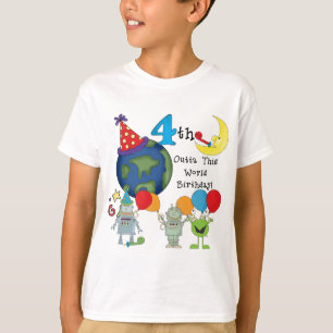 Outta This World 4th Birthday Tshirts et cadeaux