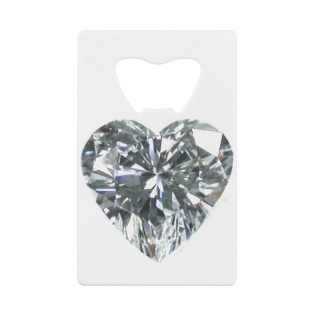 Ouverture de bouteille de coeur en diamant (Devant)