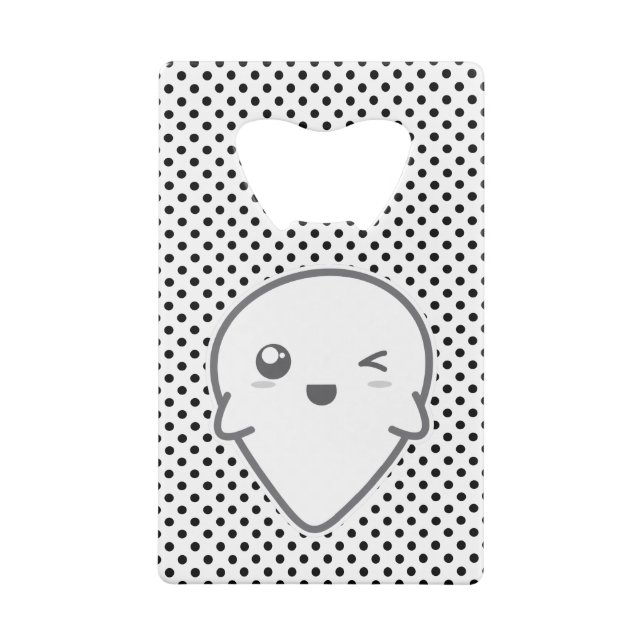 Ouverture de bouteille de fantôme Kawaii Winking (Dos)
