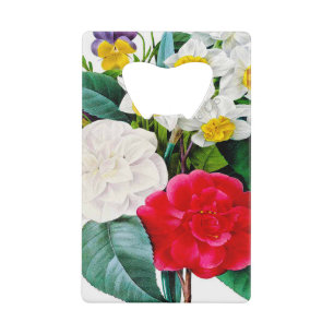 Ouverture de bouteille de la carte de crédit Fleur