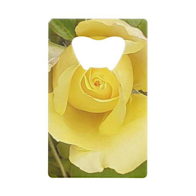 Ouverture de bouteille de rosebud jaune (Devant)
