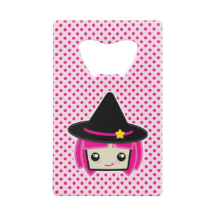 Ouverture de bouteille de sorcière Kawaii rose Hai