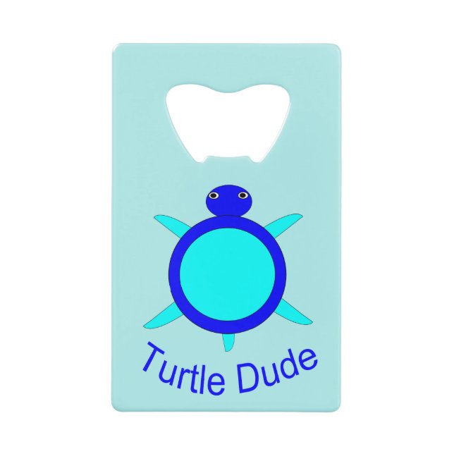 Ouverture de bouteille de tortue bleu clair (Devant)
