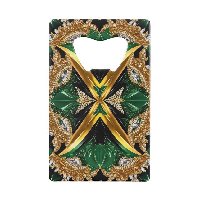 Ouverture de bouteille en acier aux couleurs jamaï (Devant)