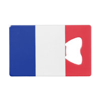 Ouverture de bouteille en acier avec drapeau de la