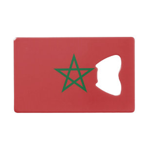 Ouverture de bouteille en acier avec drapeau du Ma