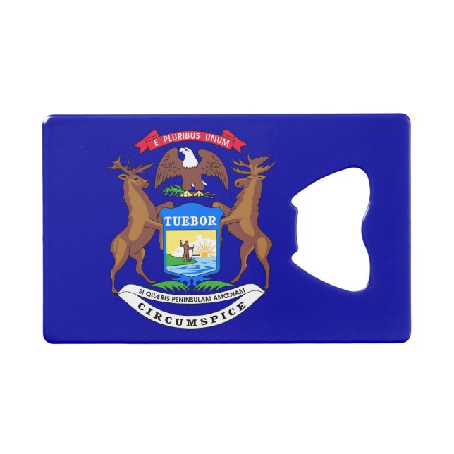 Ouverture de bouteille en acier avec le drapeau du (Devant (Horizontal))