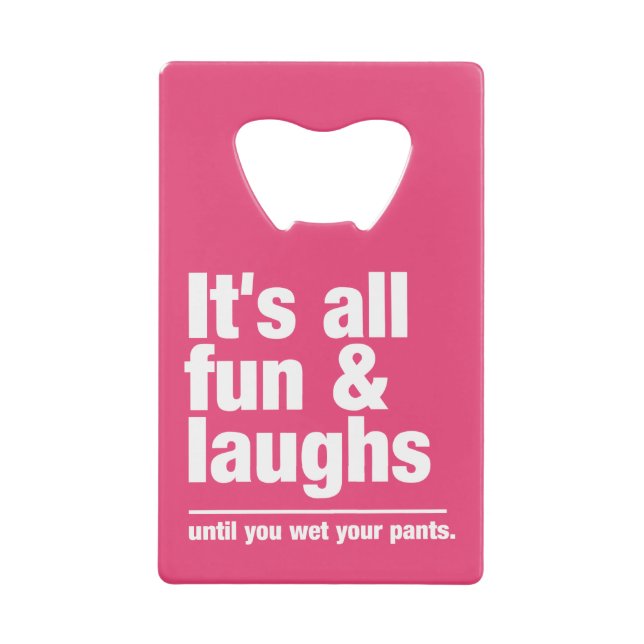 Ouverture de bouteille personnalisée FUN & LAUGHS (Devant)