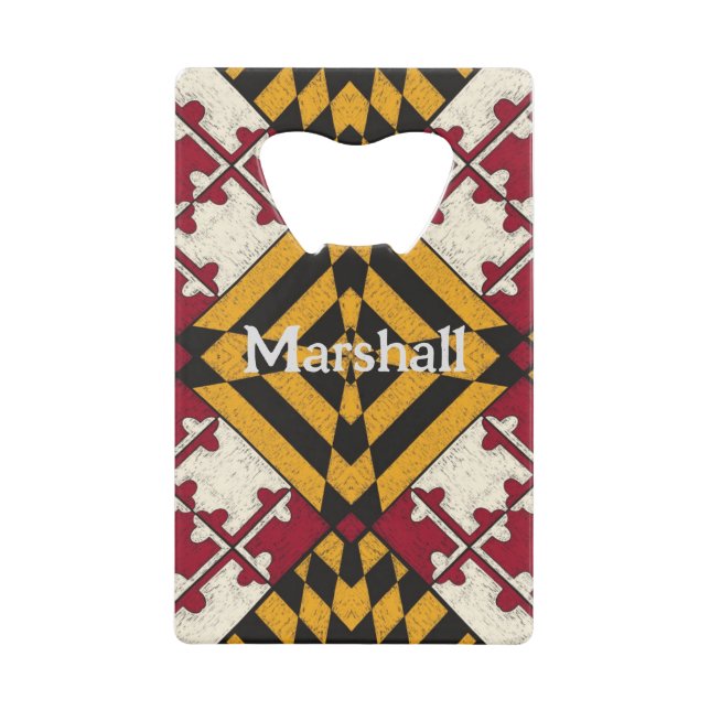 Ouverture de bouteille personnalisée Maryland Stat (Devant)