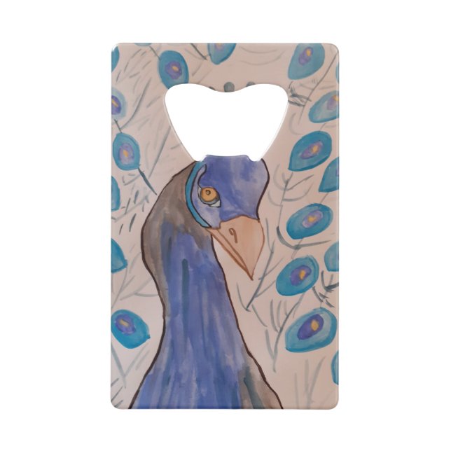 Ouverture de la bouteille bleue Peacock (Devant)