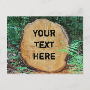 Ouverture de session dans une forêt carte postale 