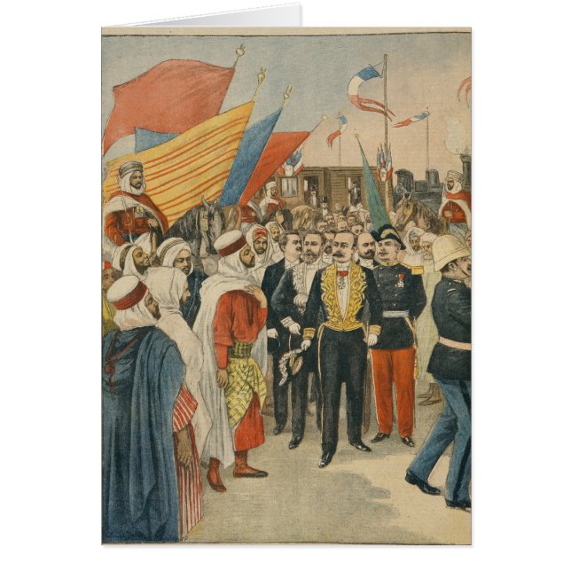 Ouverture du chemin de fer de Saida en Algérie (Devant)