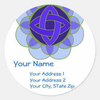 " Ouverture du Throat Chakra" Étiquette de adresse