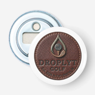 Ouvre-bouteille à bouton Logo Droplyt Golf Rustic