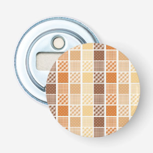 Ouvre-bouteille à bouton orange marron
