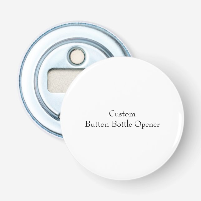Ouvre-bouteille à bouton personnalisable (Devant)