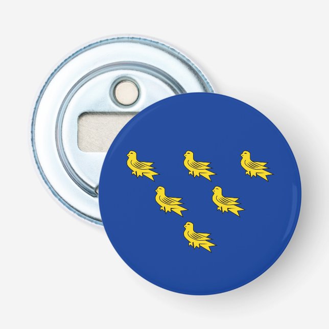 Ouvre-bouteille avec drapeau du Sussex (Devant)