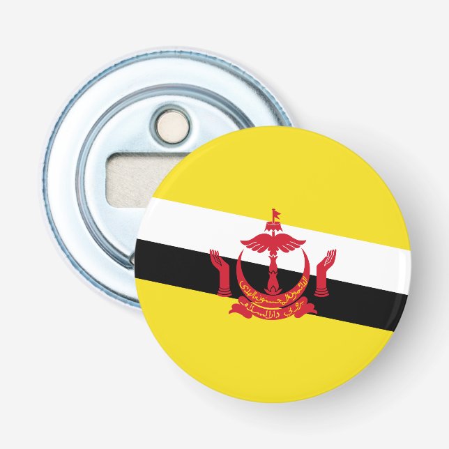 Ouvre-bouteille avec drapeau patriotique du Brunei (Devant)