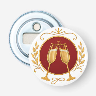 Ouvre-bouteille blanc - Bonne Année
