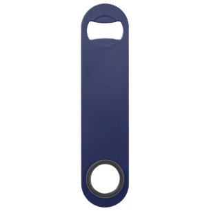 Ouvre-bouteille bleu marine texte personnalisé cad
