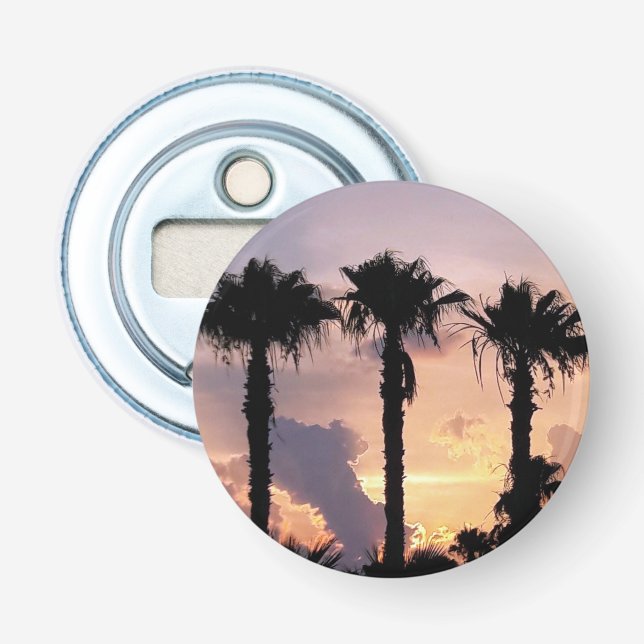 Ouvre-bouteille Coucher de soleil au palmier – Acc (Devant)