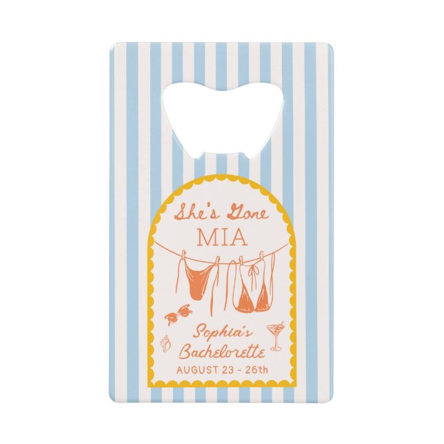 Ouvre-bouteille de soirée de filles moderne côtièr (Devant)