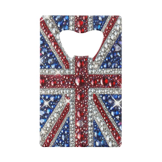 Ouvre-bouteille en acier aux couleurs britanniques (Devant)