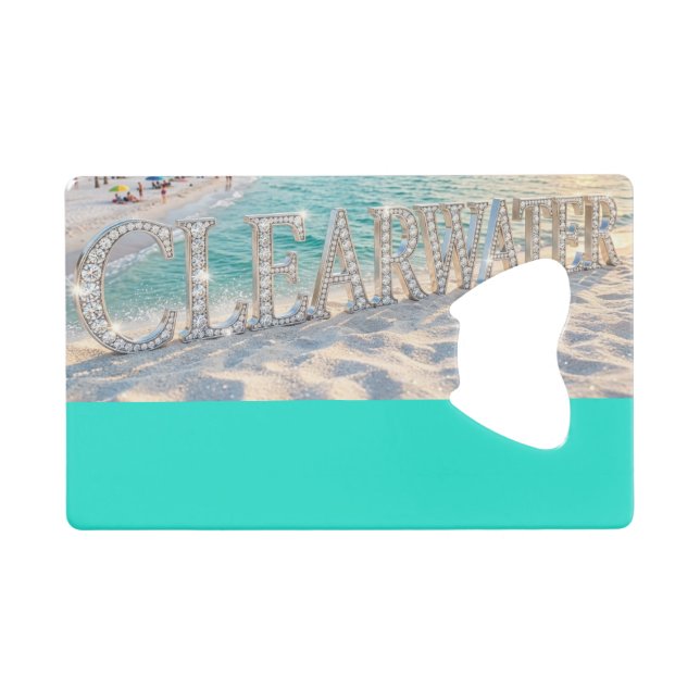 Ouvre-bouteille en acier inoxydable de Clearwater  (Devant (Horizontal))