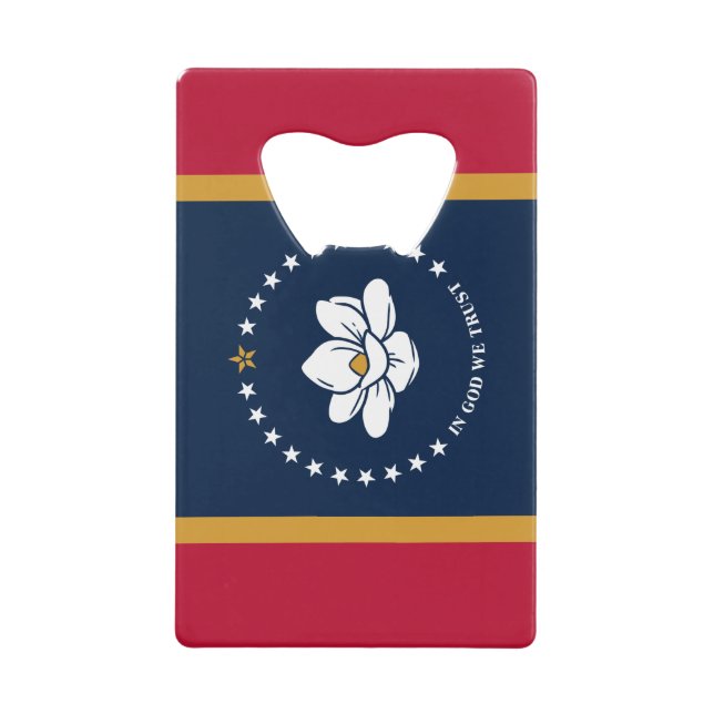 Ouvre-bouteille en acier inoxydable drapeau du Mis (Devant)