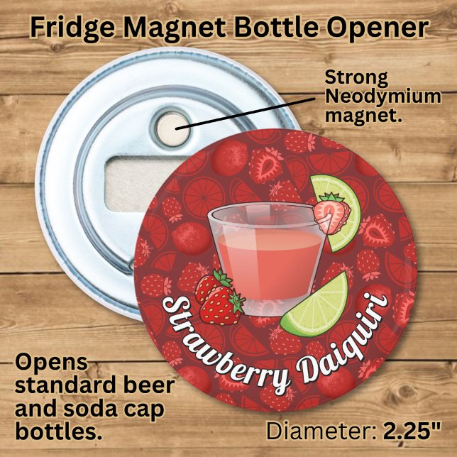 Ouvre-bouteille en forme de Daiquiri aux fraises (Créateur téléchargé)