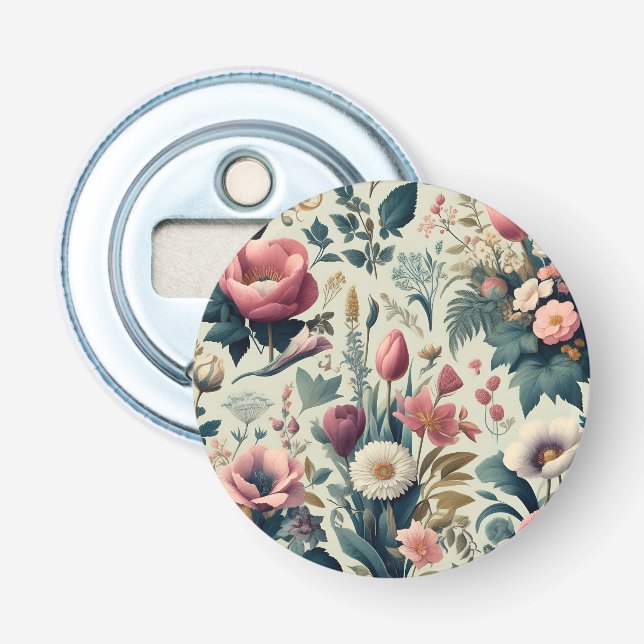 Ouvre-bouteille floral | Cadeau de bar élégant (Devant)