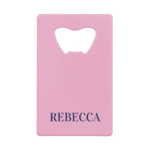 Ouvre-bouteille rose personnalisé texte barre outi