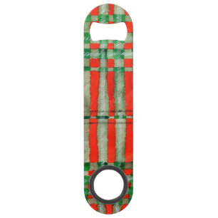Ouvre-bouteille SPEED TARTAN ÉCOSSAIS ROUGE