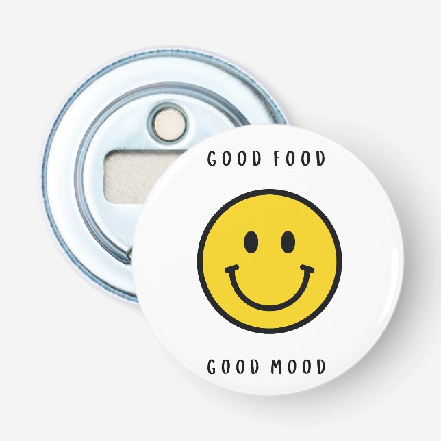 Ouvre-bouteille visage souriant, visage emoji  (Devant)