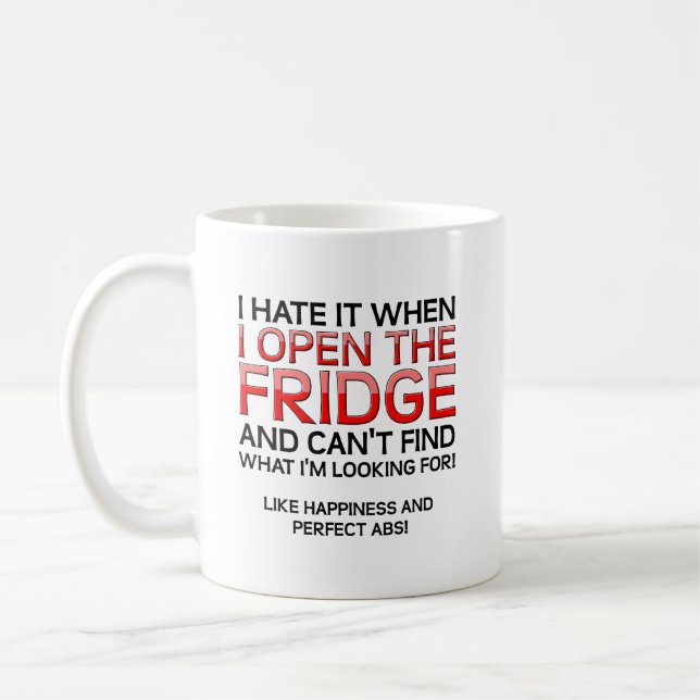 Ouvre le réfrigérateur Mug drôle (Gauche)