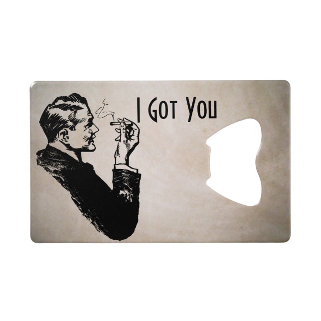 Ouvreur de bouteille de tabagisme de carte de (Dos Horizontal)