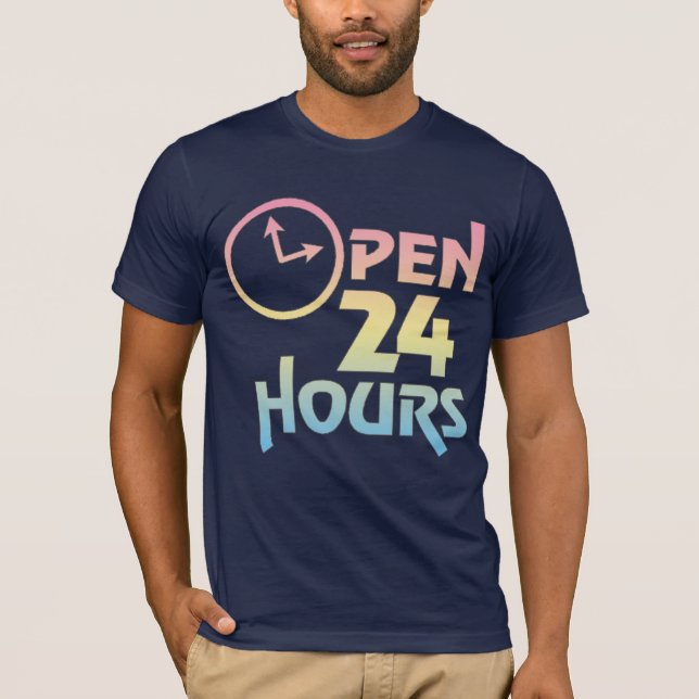 Ouvrez 24 heures de T-shirt de maternité (Devant)