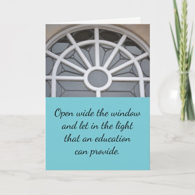 Ouvrez la fenêtre Carte de fin d'études secondaire (Devant)