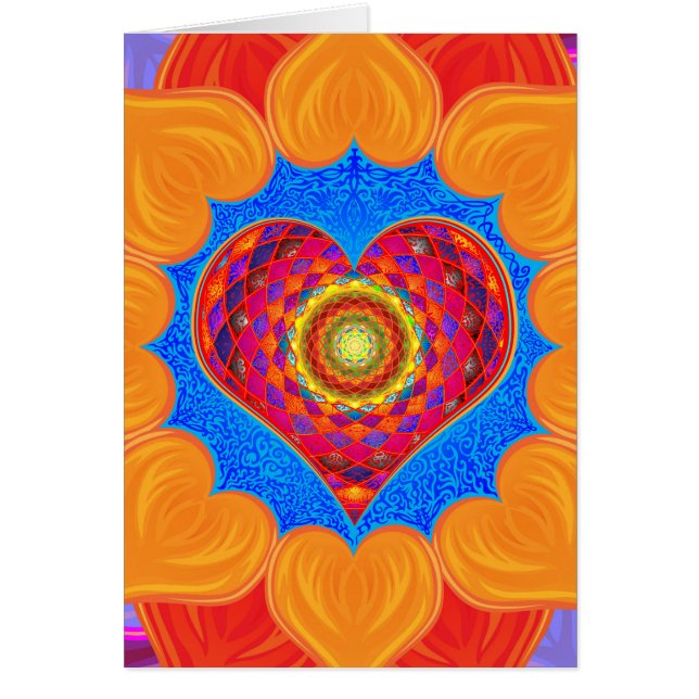 Ouvrez votre carte de voeux cardiaque (Devant)