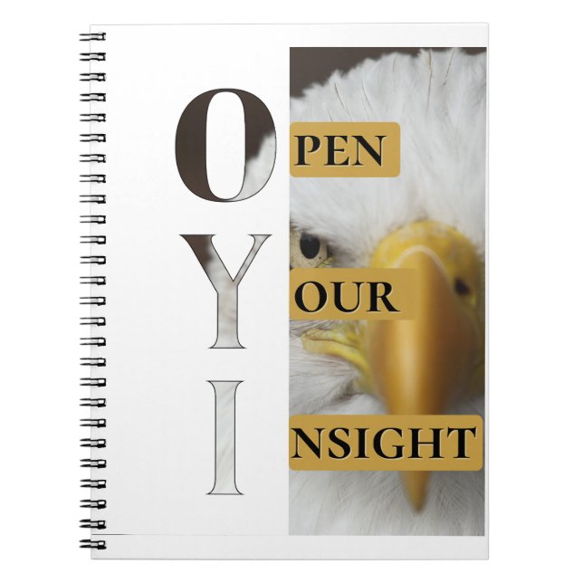 Ouvrez Votre Perspicacité – Cahier Minimaliste Réf (Devant)