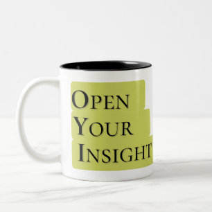 Ouvrez votre perspicacité Mug citation motivatio