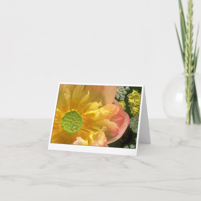 Ouvrir la carte de note pliée Lotus (Devant)