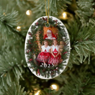 Oval Photo Garland Ornement