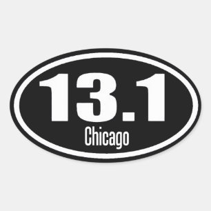 Ovale 13,1 Sticker de Chicago
