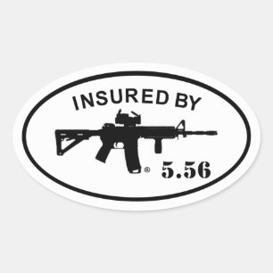 Ovale Assuré Par Sticker 5.56
