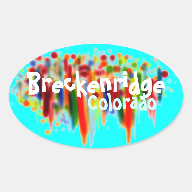 Ovale Breckenridge Colorado sticker (Devant)