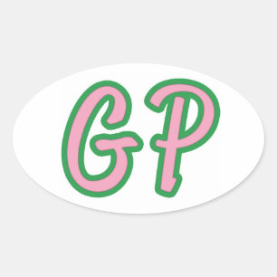 Ovale Bumper Sticker GP