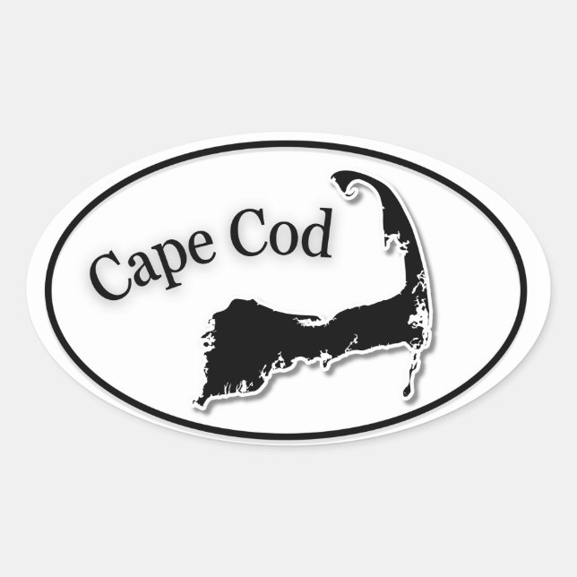 Ovale Cape Cod kiss cut sticker (Devant)