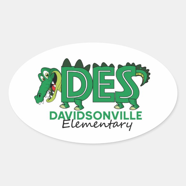 Ovale DES - Gator Gear Sticker - Nouveau! (Devant)