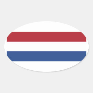 Ovale Drapeau de Pays-Bas Oval Sticker